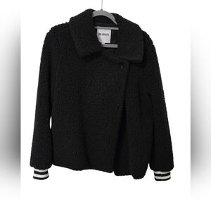 BB Dakota Women's Black Sherpa Jacket Size S NWT